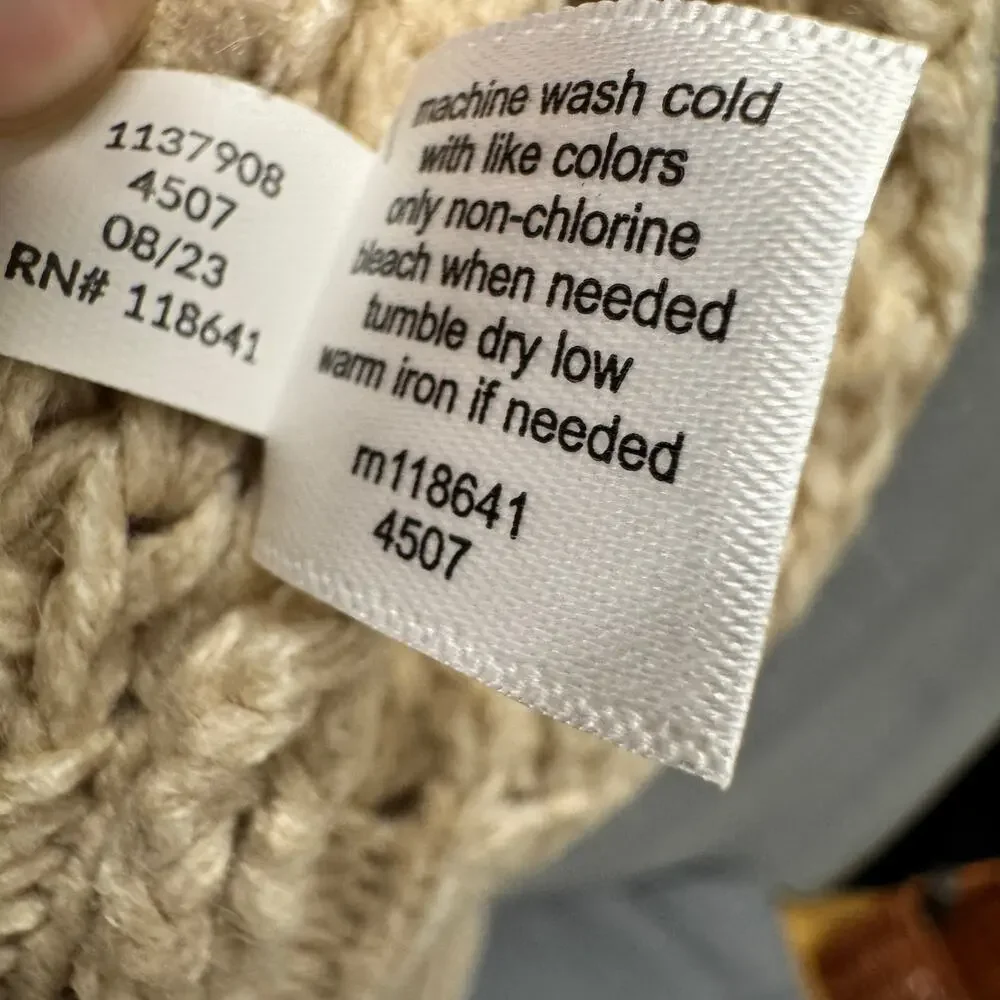 Lane Bryant Sweater Open Cardigan COMFY Knit‎ + Pockets Womens 26 / 28 NEW